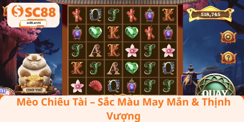 Mèo Chiêu Tài Sắc Màu May Mắn & Thịnh Vượng