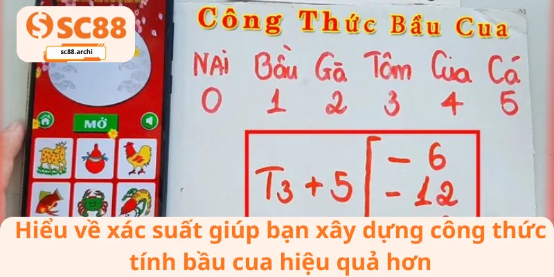 Hiểu về xác suất giúp bạn xây dựng công thức tính bầu cua hiệu quả hơn